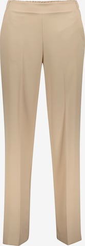 IMPERIAL Pleat-Front Pants in Beige: front