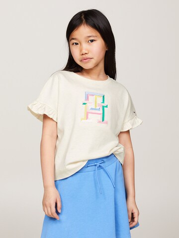 TOMMY HILFIGER T-Shirt in Beige: predná strana