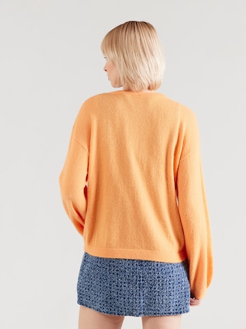 oranžinė PIECES Kardiganas 'PCNAOMI'