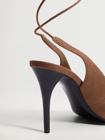 MANGO Slingpumps 'Tirita' in Braun