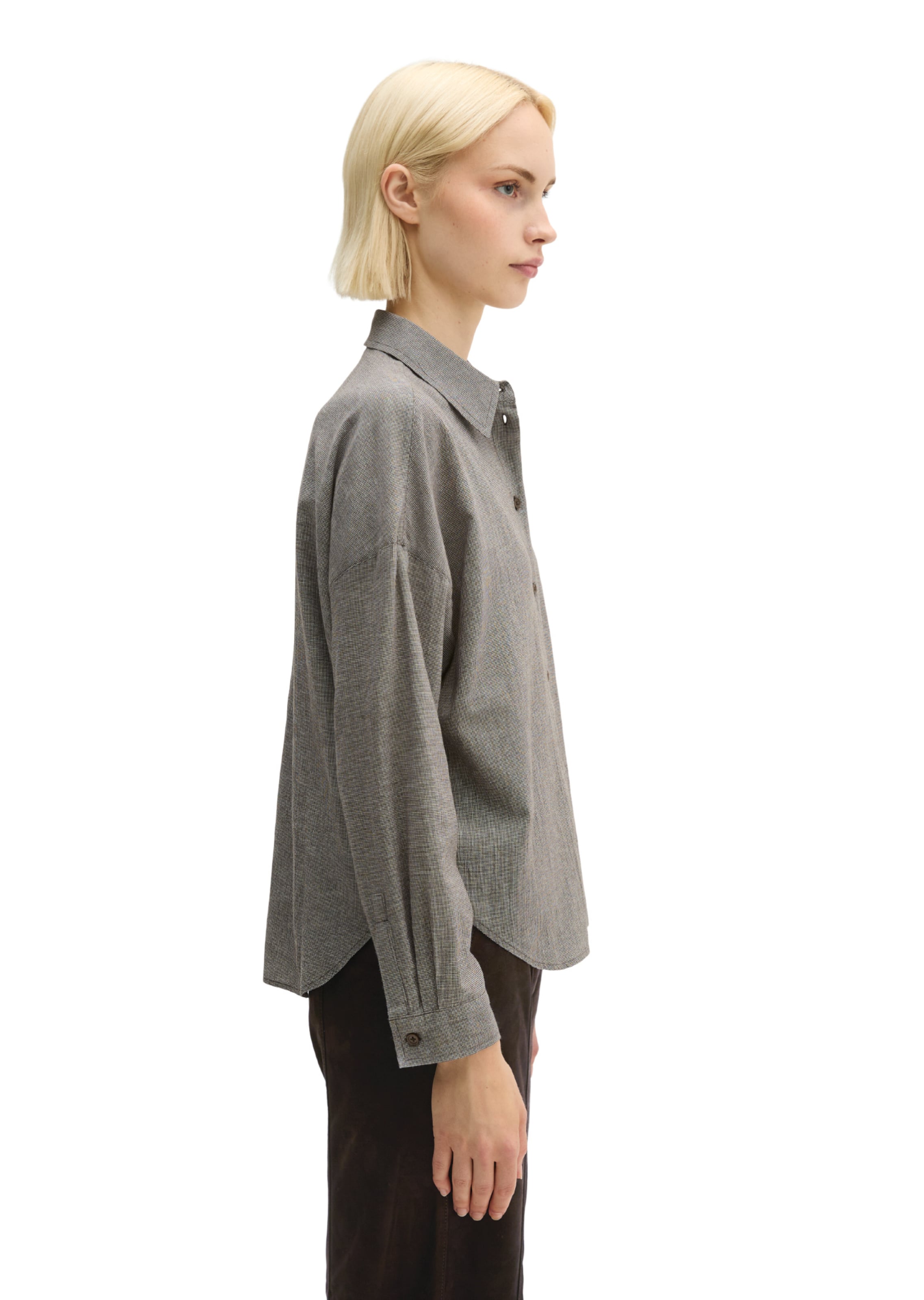 Marc O'Polo Blouse in Bruin: zijkant