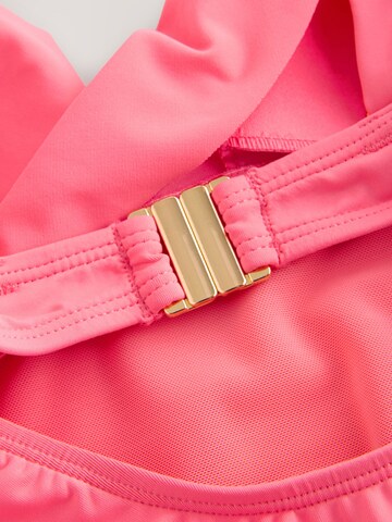 Next Bandeau Baddräkt 'Rüschen' i rosa