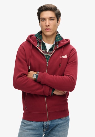 Veste de survêtement Superdry en rouge