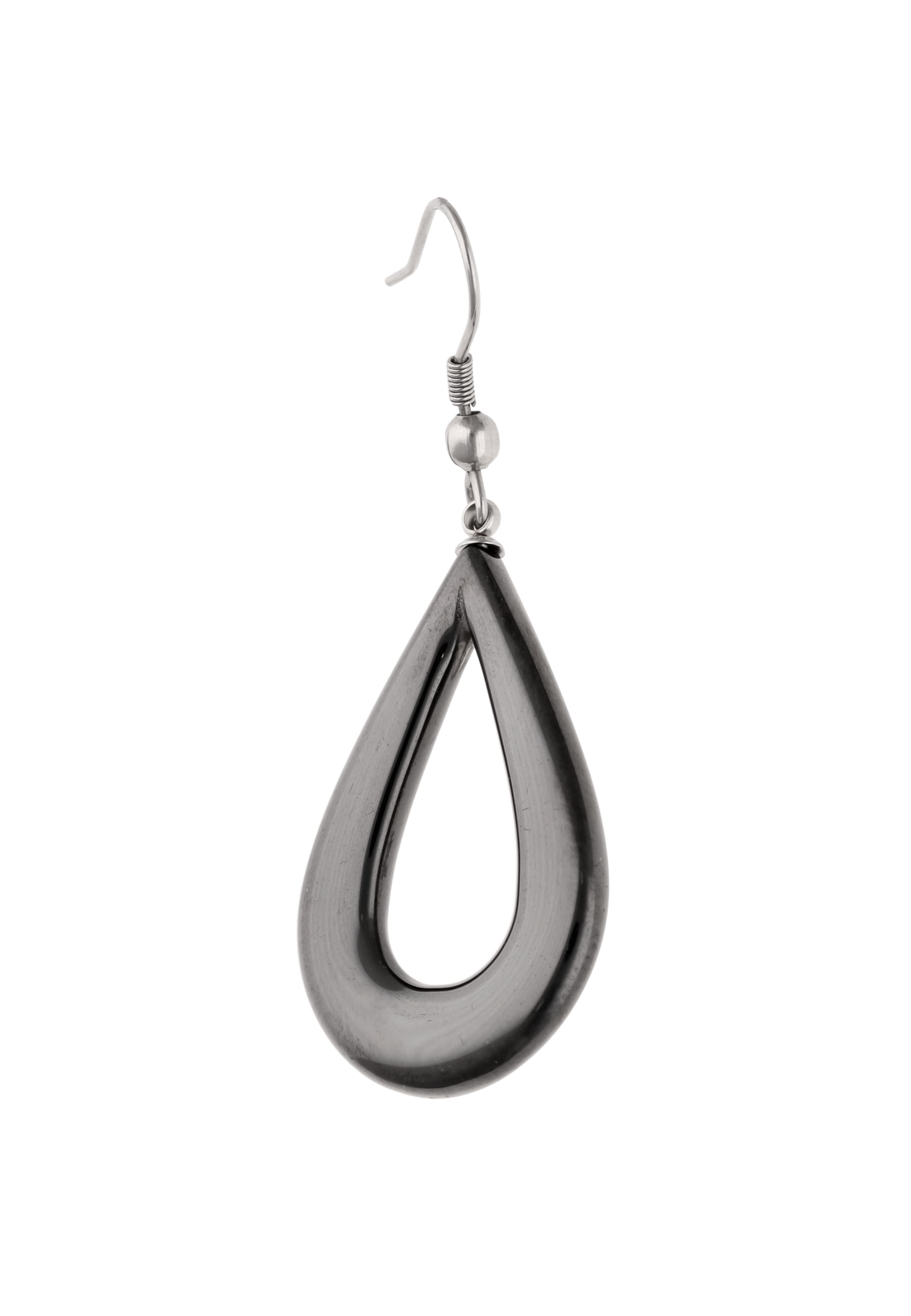 Boucles d'oreilles usha WHITE LABEL en noir