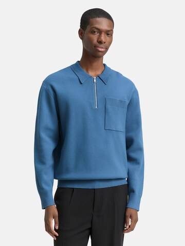 TOM TAILOR DENIM Sweater in Blue: front
