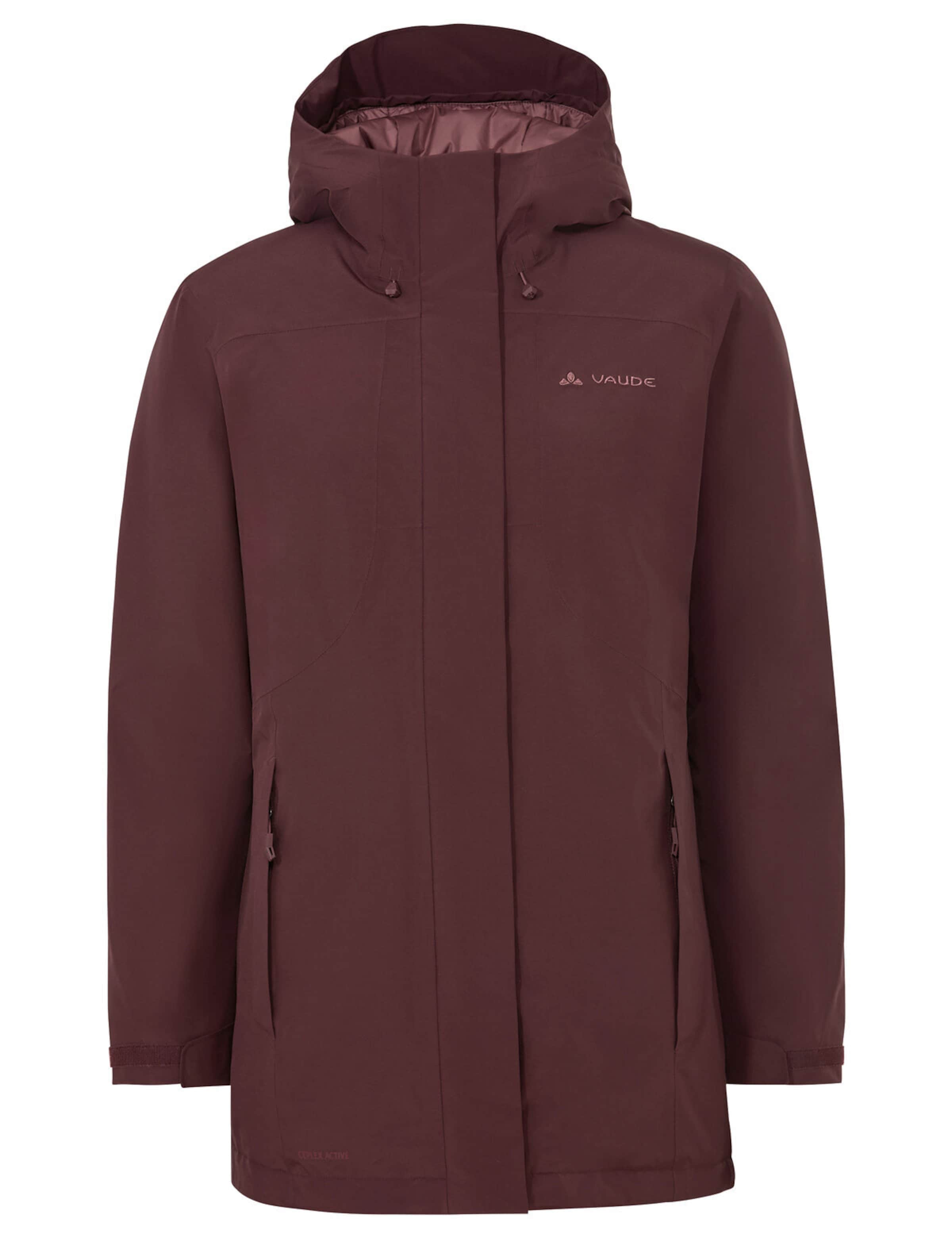 VAUDE Outdoorparka 'Rosemoor' in Rot: Vorderseite