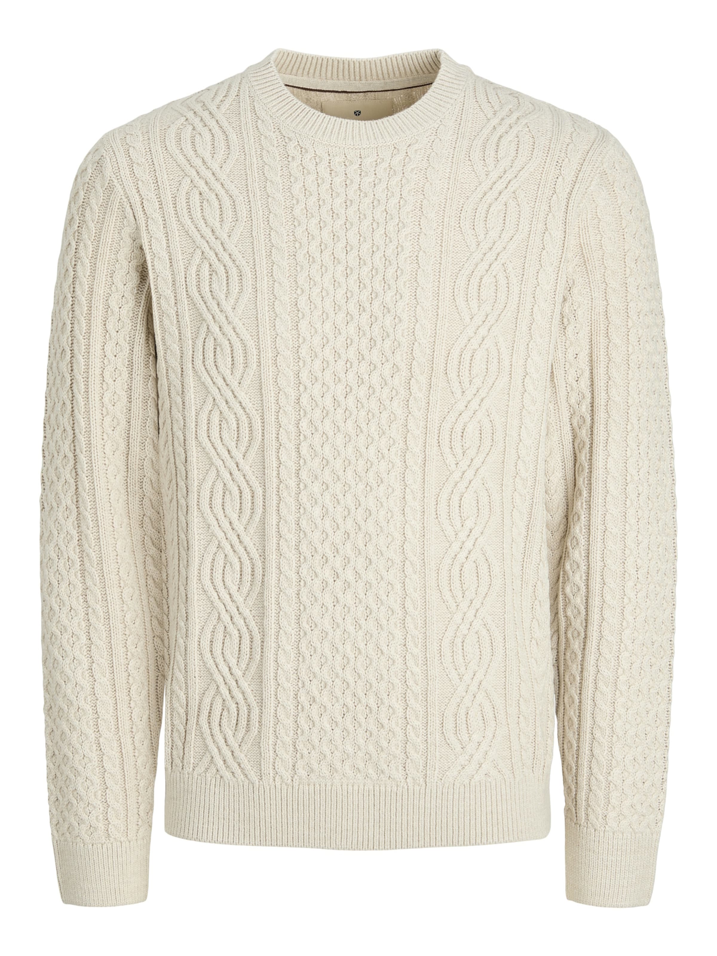 Pullover 'Lusean' di Jack & Jones Junior in bianco: frontale