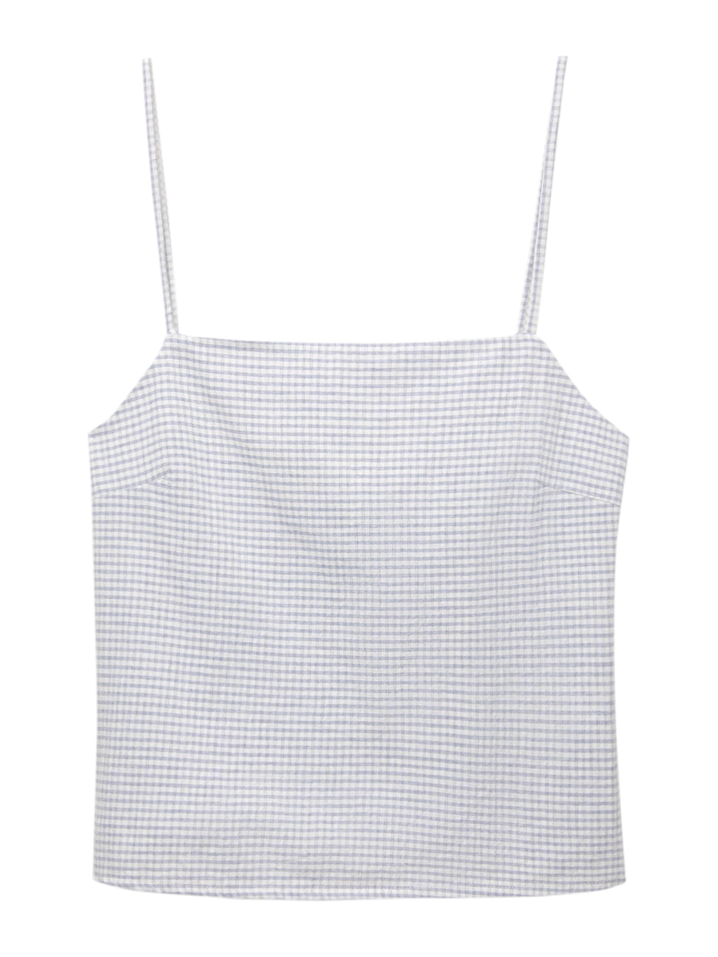 Pull&Bear Top - Sivá: predná strana