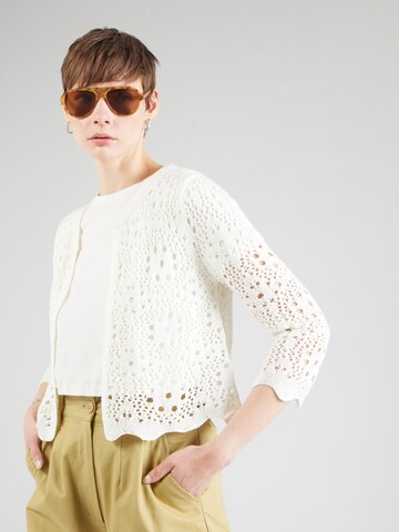 ZABAIONE Strickjacke 'Et44ienne' in Beige: Vorderseite