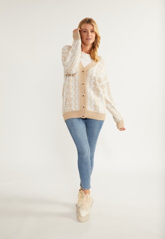 usha BLUE LABEL Strickjacke 'Lynnea' in Beige