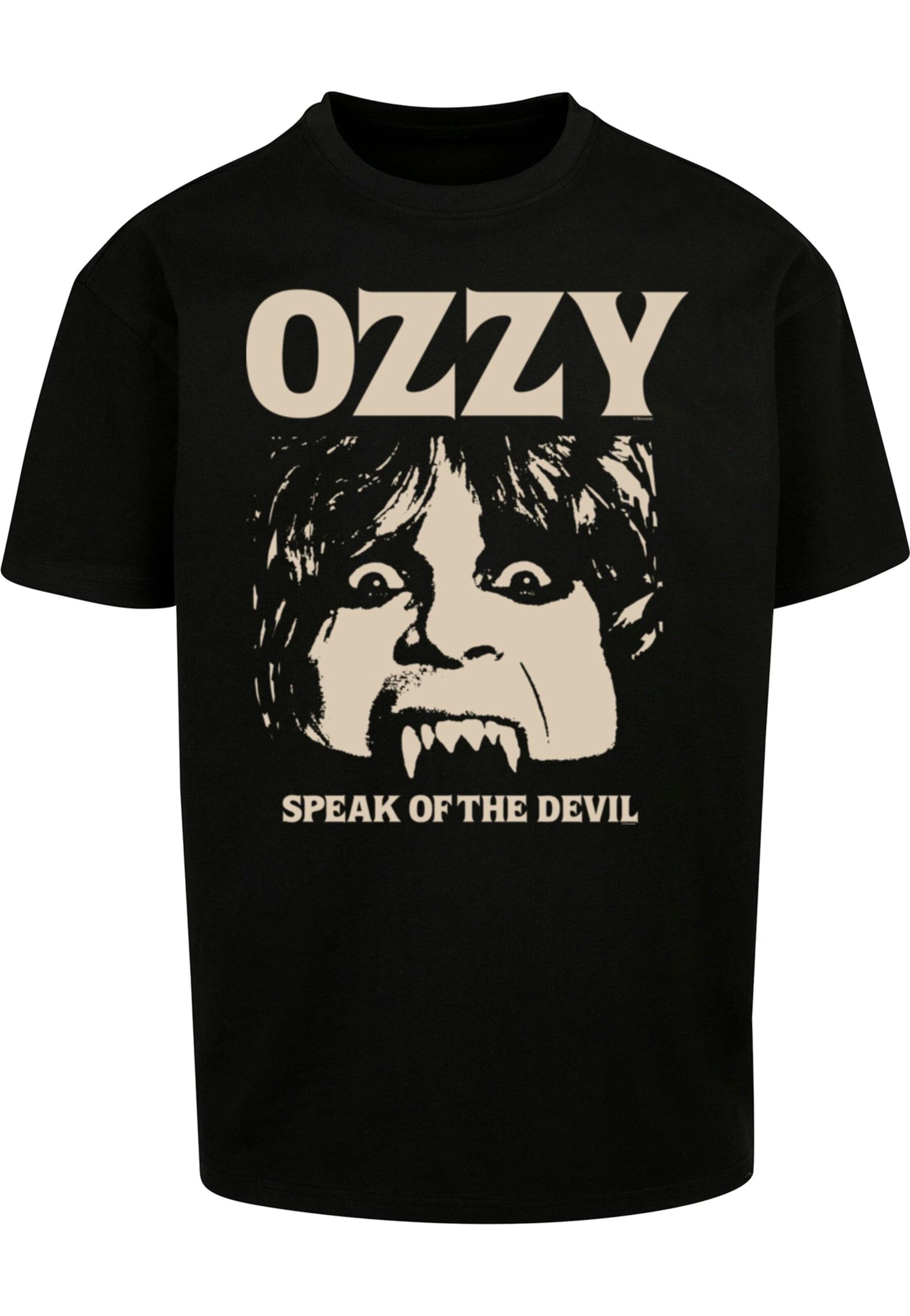 Merchcode Shirt 'Ozzy Osbourne - Speak Of The Devil' in Black: front