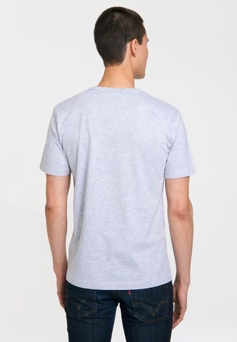 LOGOSHIRT Shirt 'NASA' in Grey