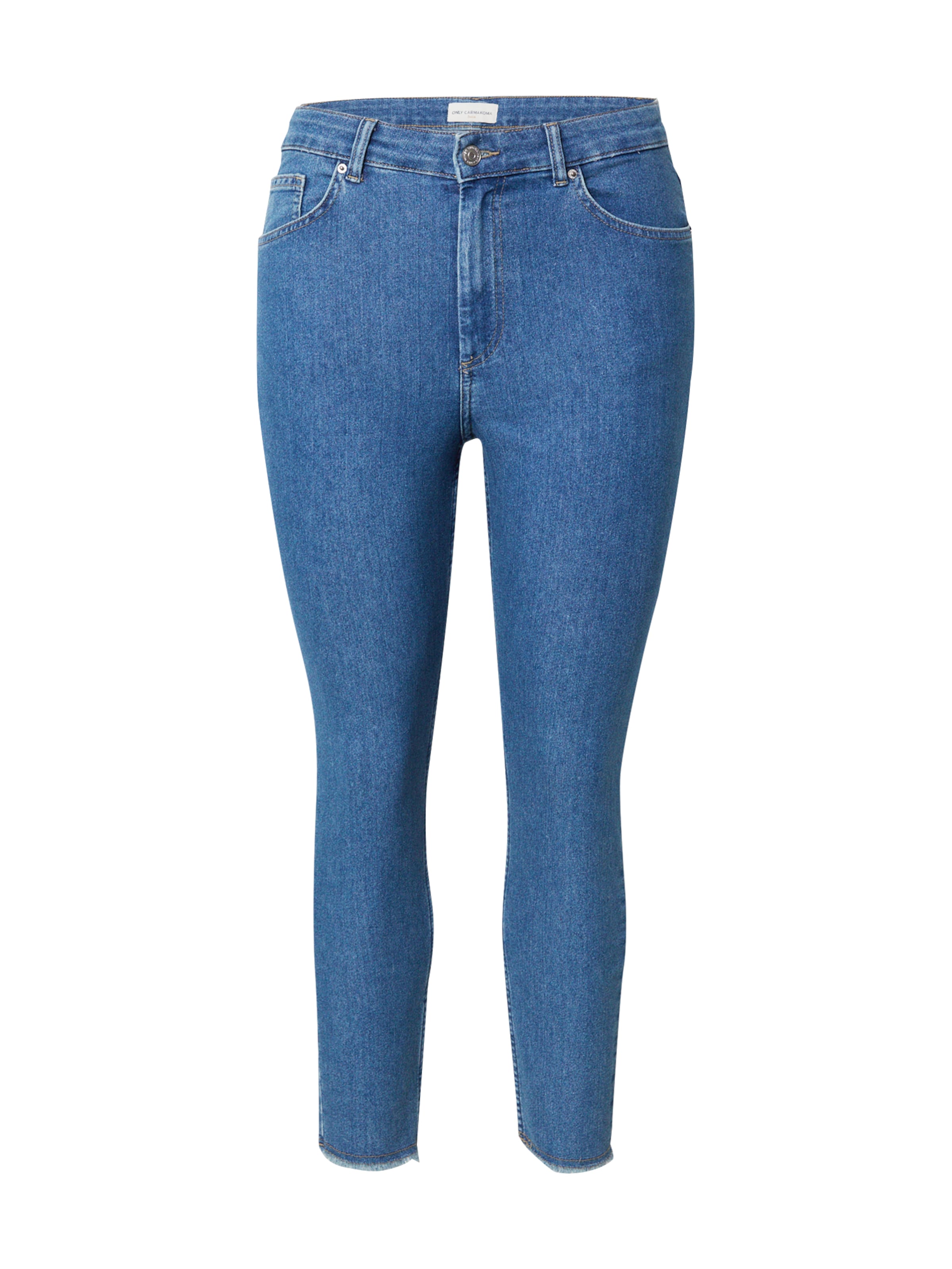 ONLY Carmakoma Kitsas Teksapüksid 'CARHush', värv sinine: eest vaates