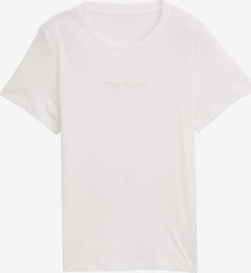 TOM TAILOR Shirt in Wit: voorkant
