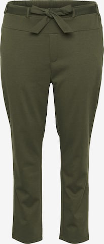 Pantalon 'Jenna' KAFFE CURVE en vert : devant