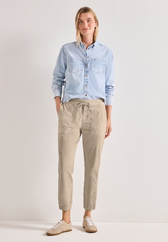 STREET ONE Loose fit Pants in Beige: front