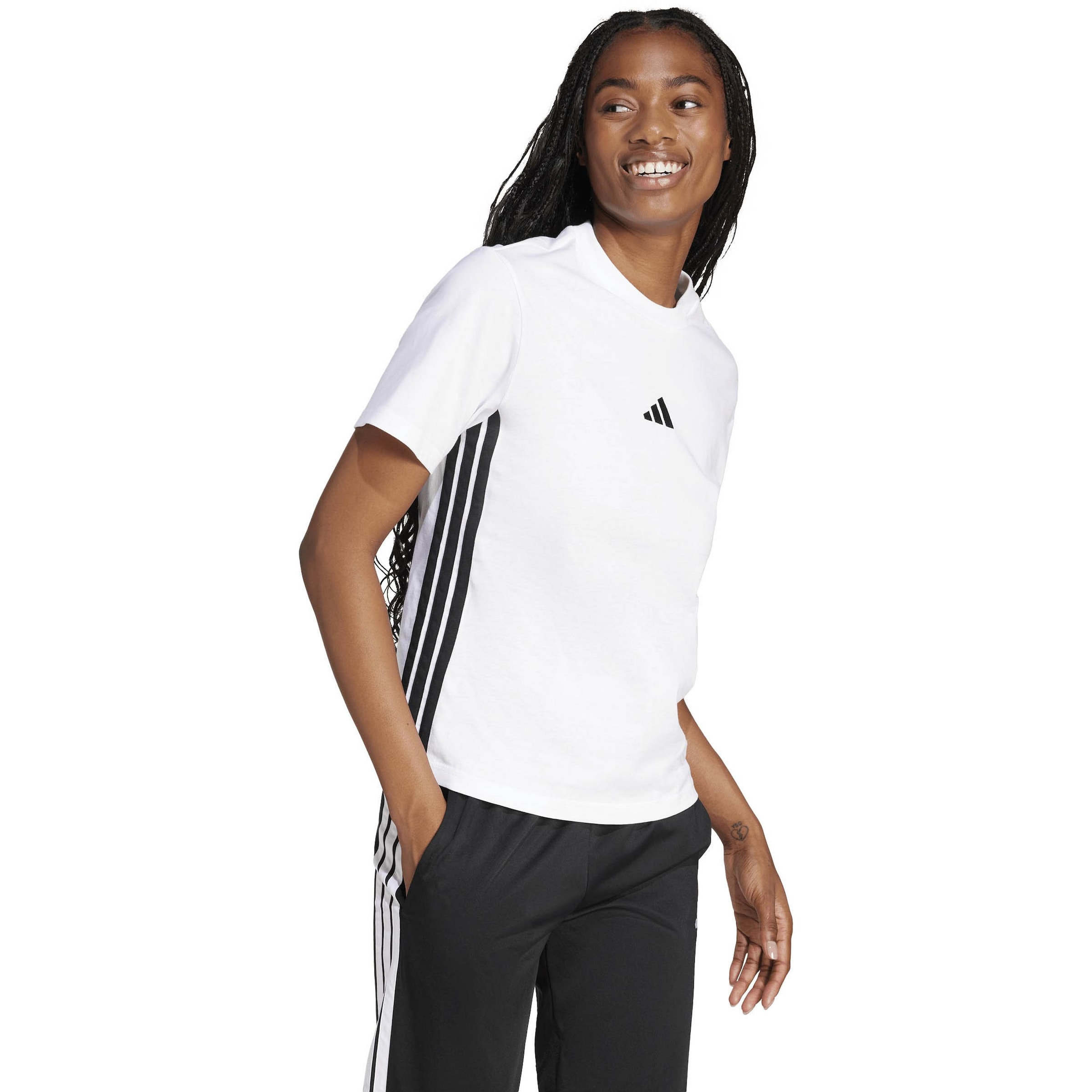 ADIDAS SPORTSWEAR Funkční tričko 'Essentials' – bílá