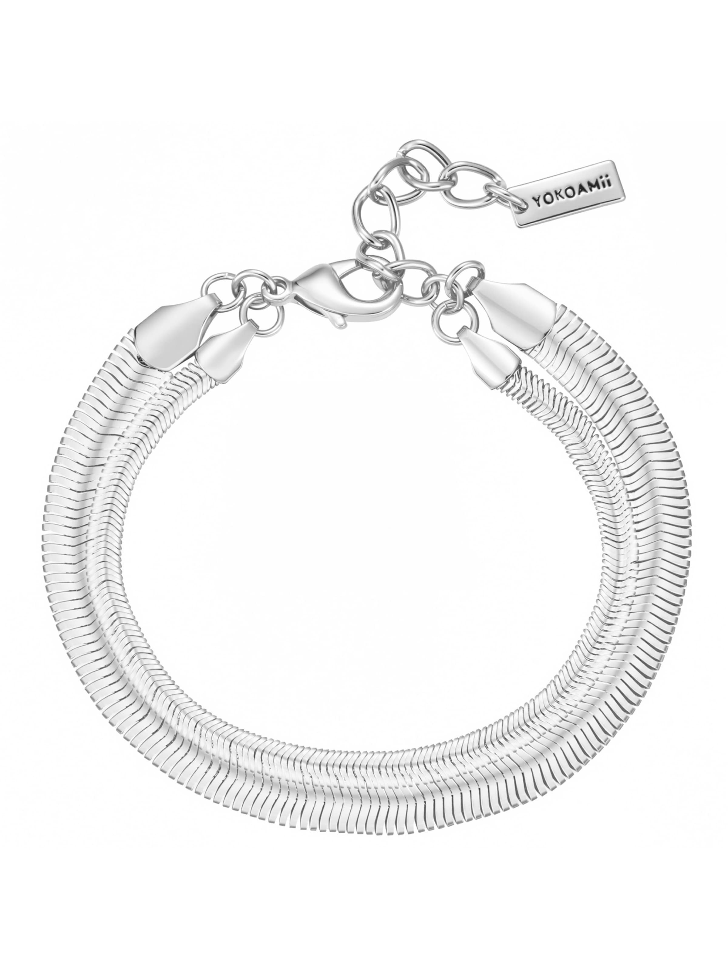 Yokoamii Armband in Zilver: voorkant