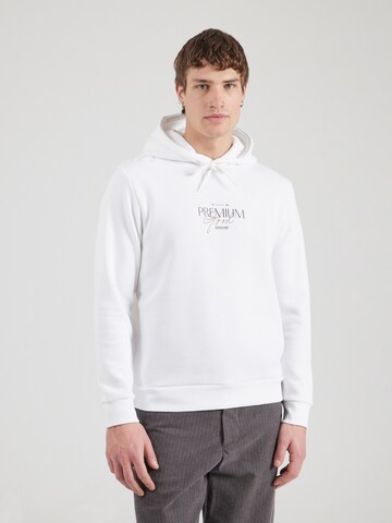 Jack & Jones PremiumSweater majica 'JPRBLAHAROLD' - bijela boja: prednji dio