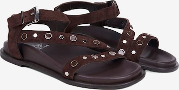 Sandales 'Sandalen' Desa en marron : devant