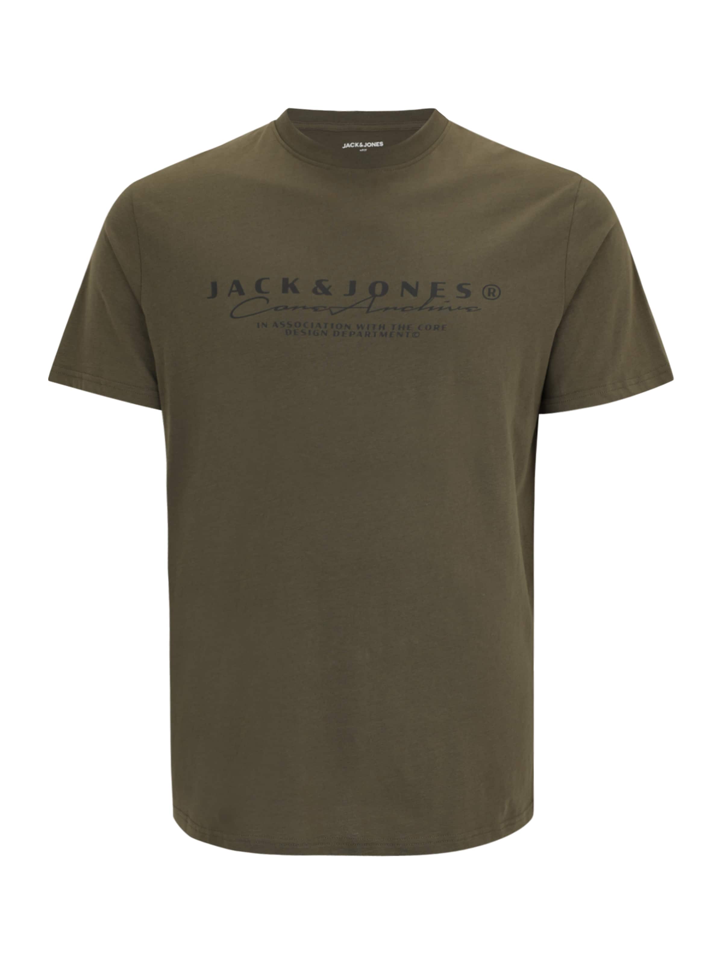 Jack & Jones Plus Shirt in Groen: voorkant