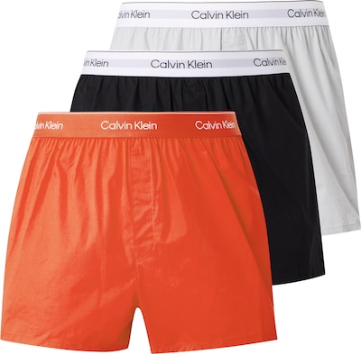 Calvin Klein Underwear Bokseršorti pieejams S, krāsa - oranžs / melns / balts / gandrīz balts, Preces skats