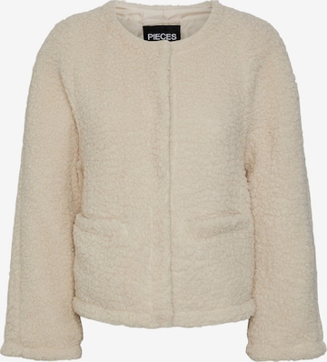 PIECES Between-Season Jacket 'Jimena' in Beige: front