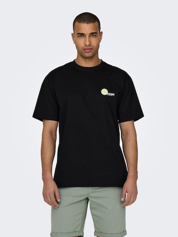 T-Shirt 'KOLE' Only & Sons en noir : devant