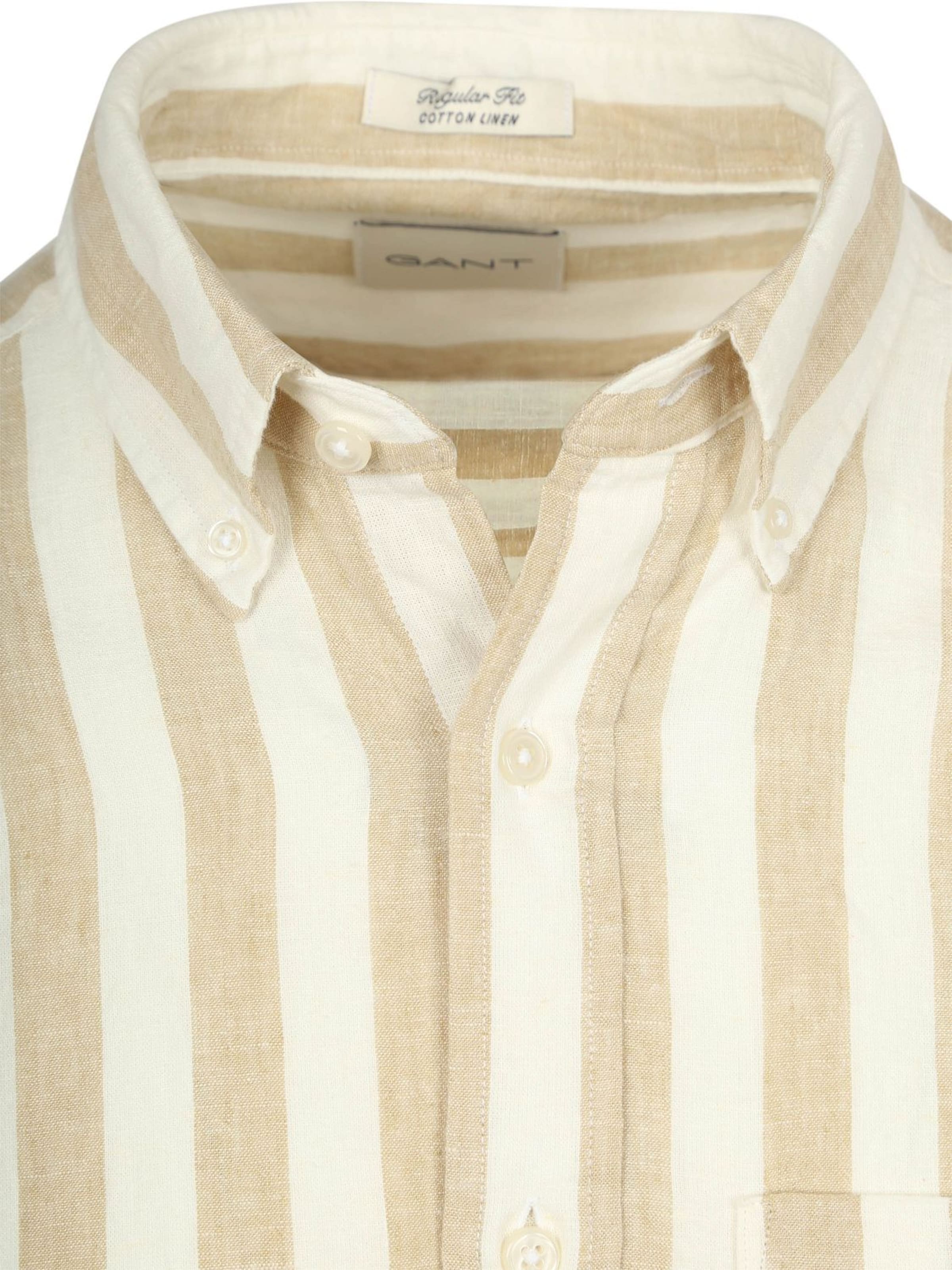 GANT Regular fit Button Up Shirt in Beige