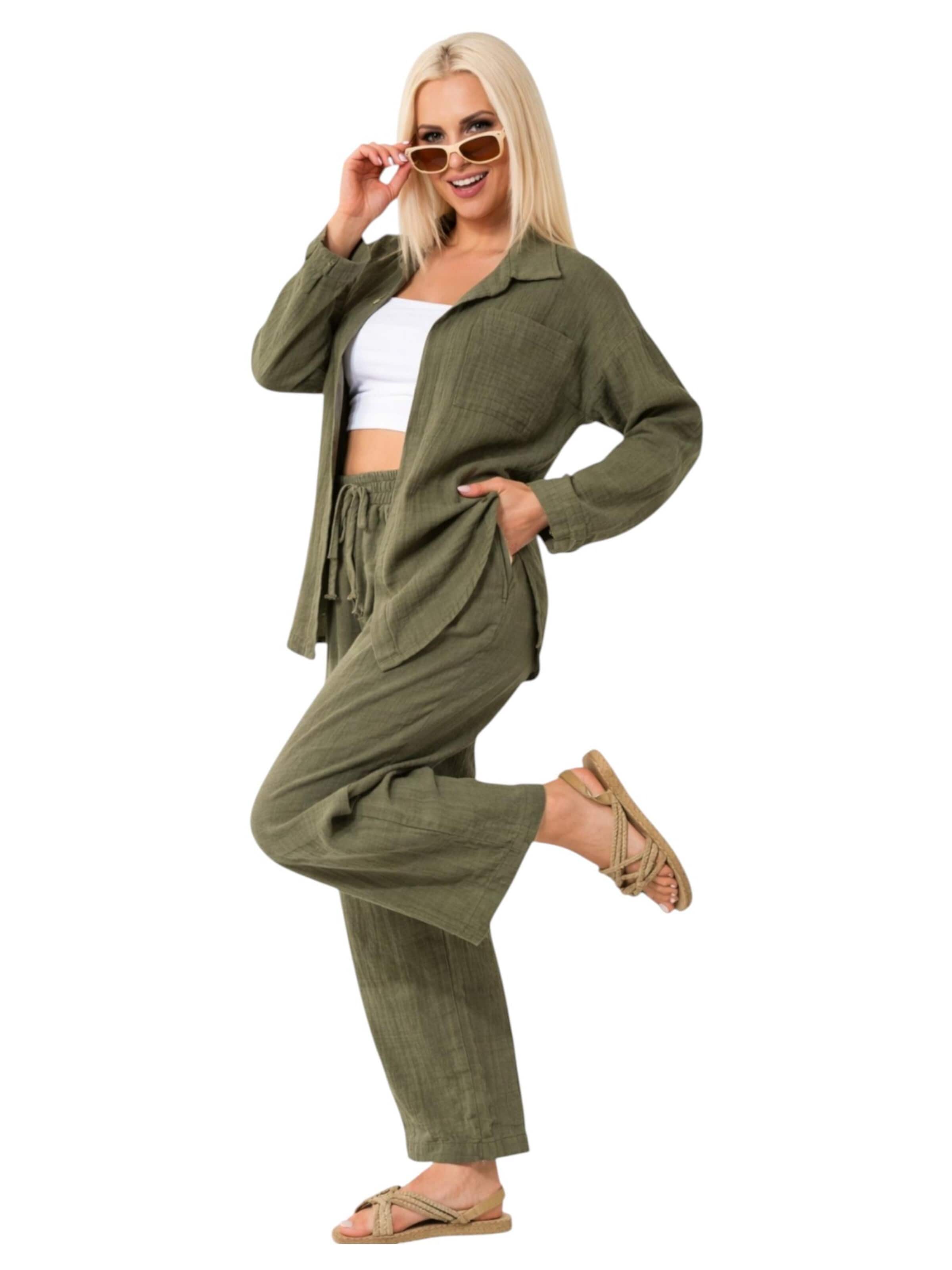 Camicia da donna 'NALYA' di WENOR in verde
