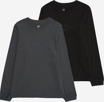 pelēks Jack & Jones Junior T-Krekls 'JORBLEECKER': no priekšpuses