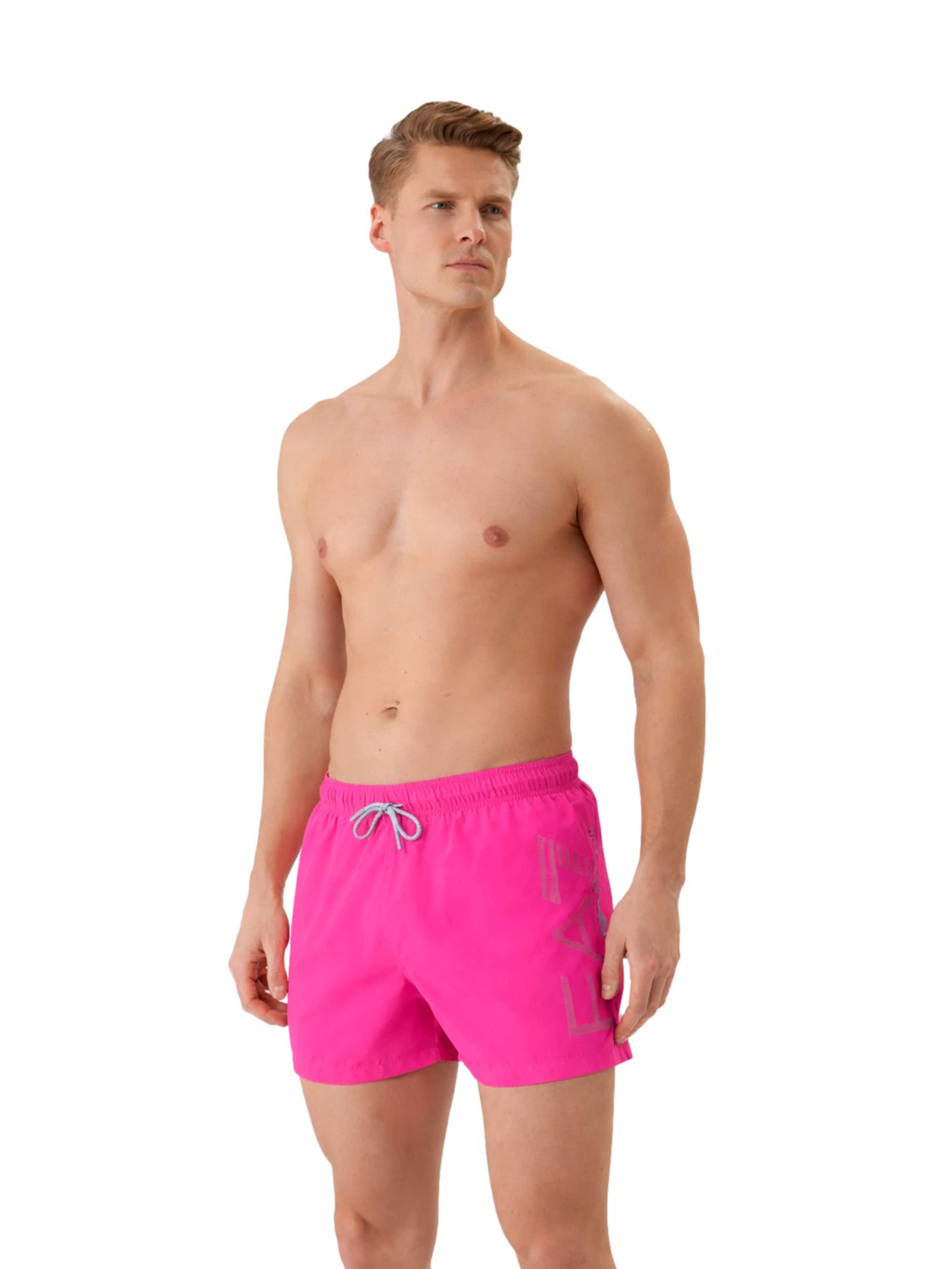 EA7 Emporio Armani Swimming shorts in Pink: front