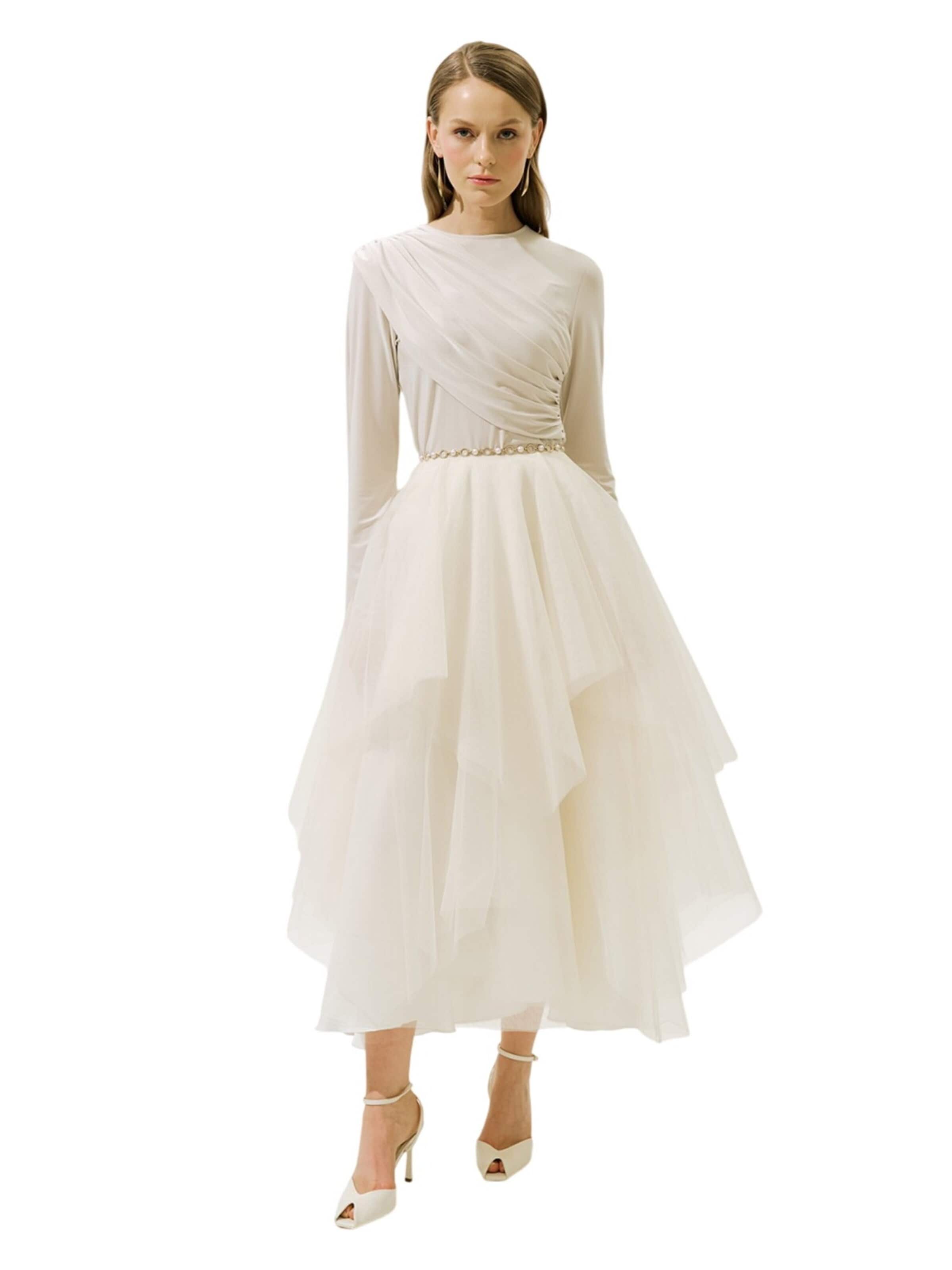 MANUKA Skirt in Beige: front