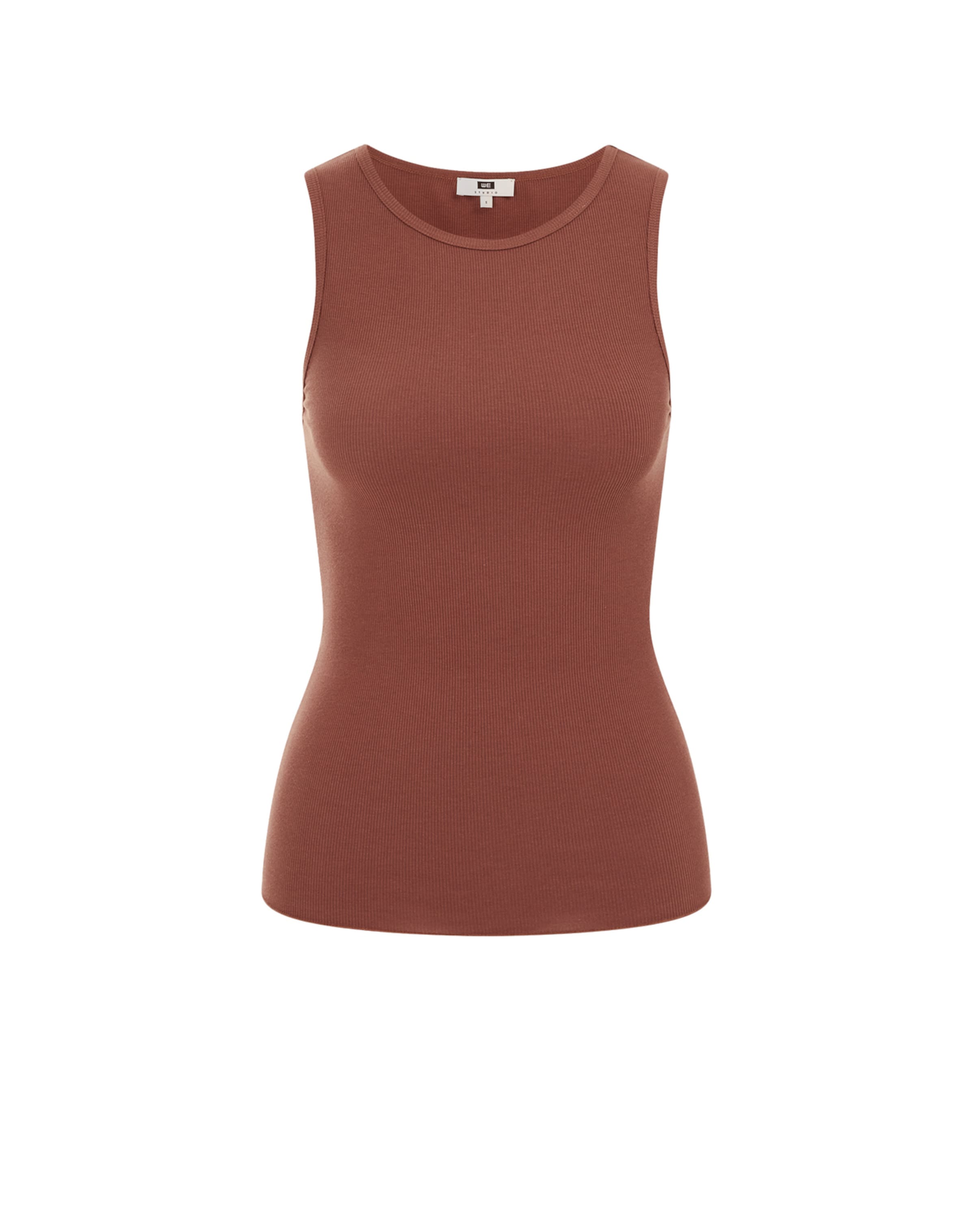 Top di WE Fashion in marrone: frontale