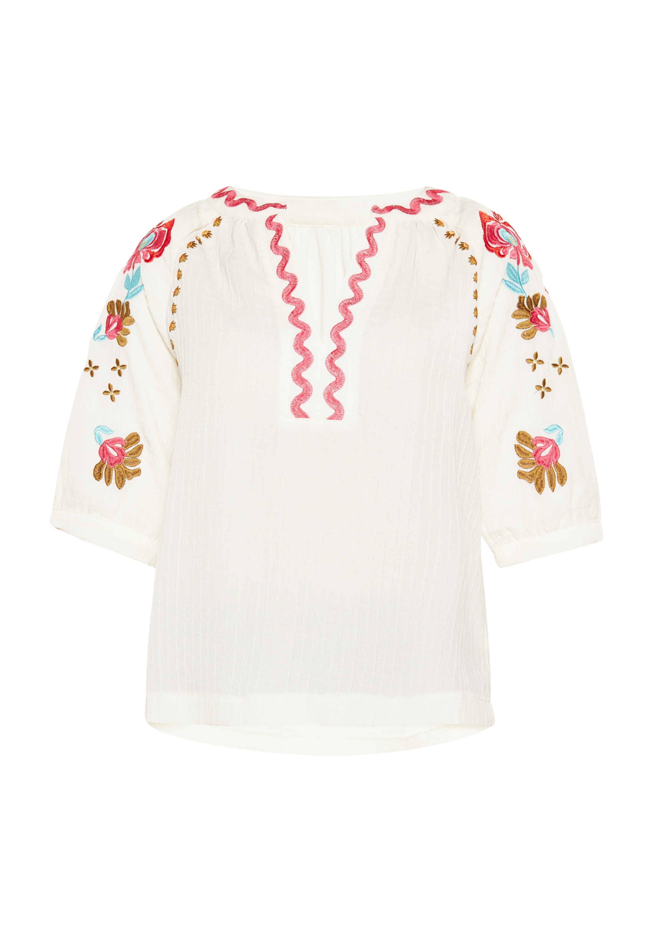 Gaya Bluse 'Festival' i beige: forside