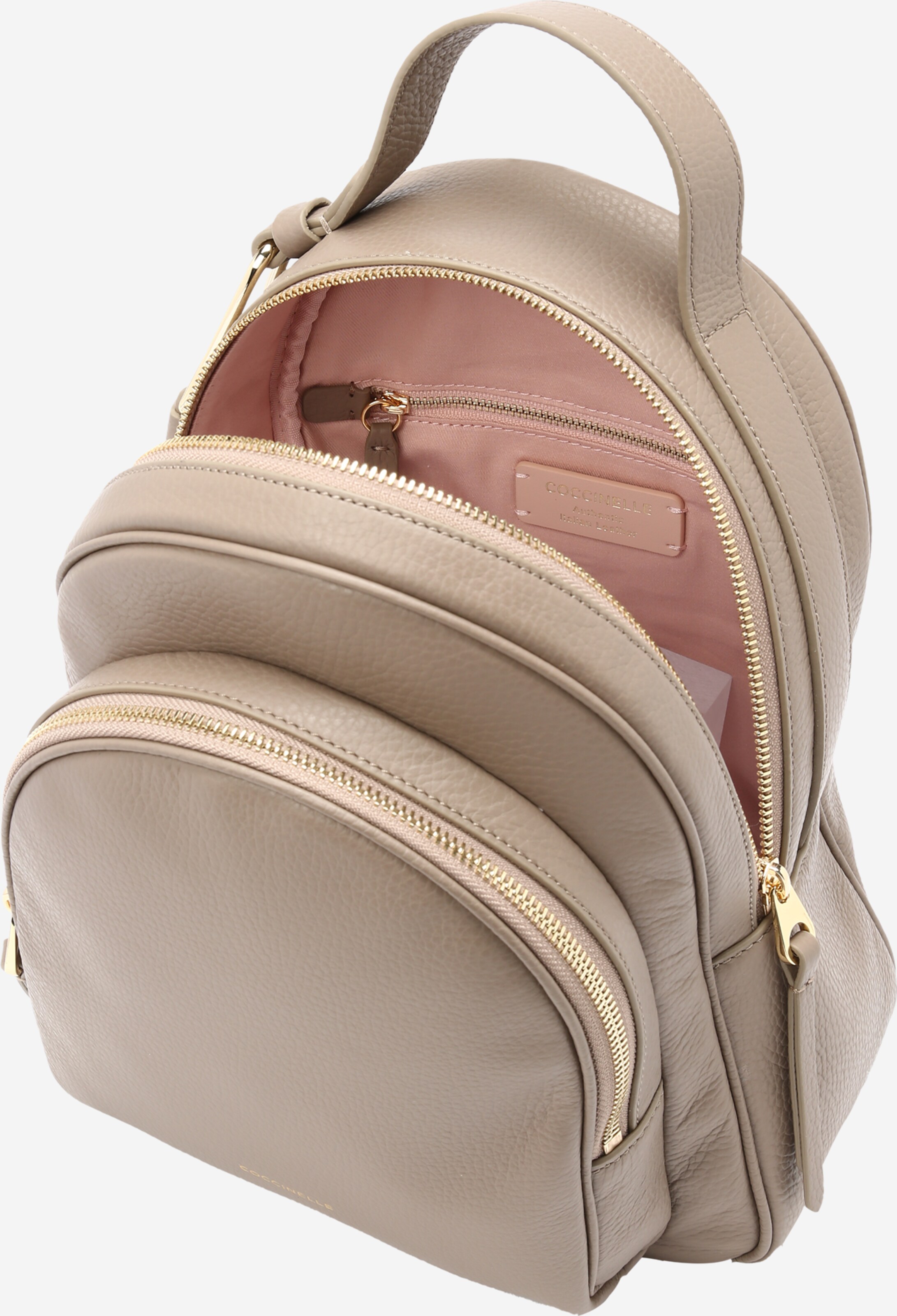 coccinelle leather backpack Women's Brown Logo reimagined for this collection with elegant Leather backpack