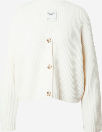 Abercrombie & Fitch Knit Cardigan in Beige: front