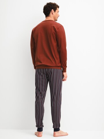 CALIDA Long Pajamas 'Cotton Special' in Red