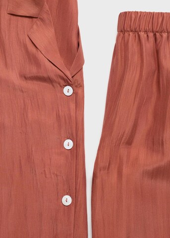 MANGO Pajama Pants 'Habo' in Orange