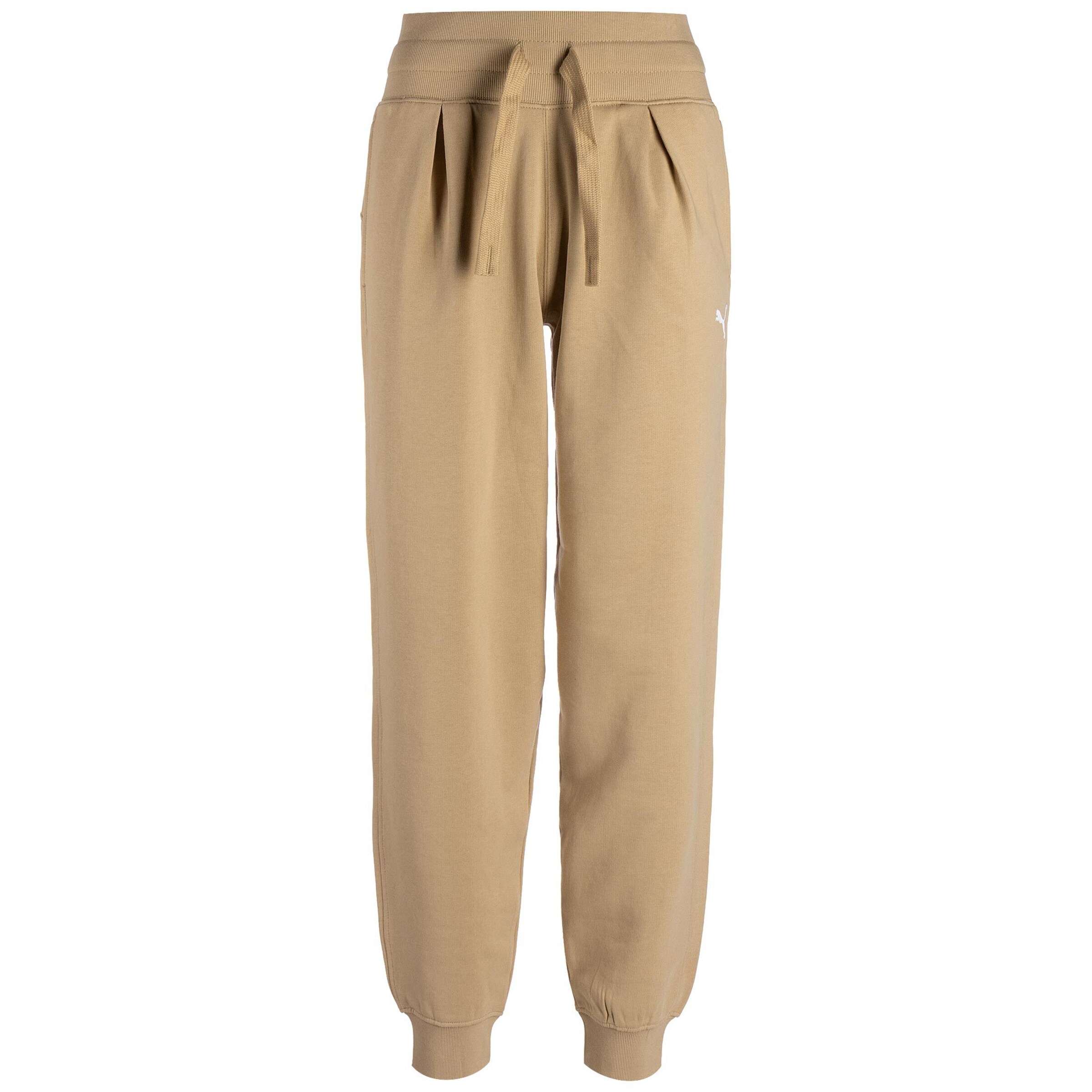 Effilé Pantalon de sport 'Her' PUMA en beige : devant