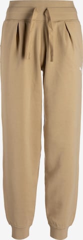 PUMA Workout Pants 'Her' in Beige: front