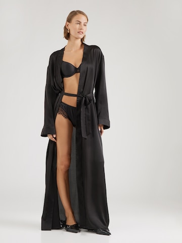 GUESS Long Bathrobe in Black