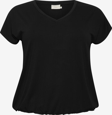 KAFFE CURVE - Camiseta 'Jena' en negro: frente