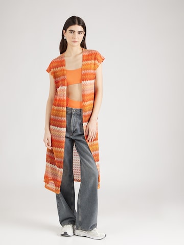 VILA Knit Cardigan 'JOE' in Orange