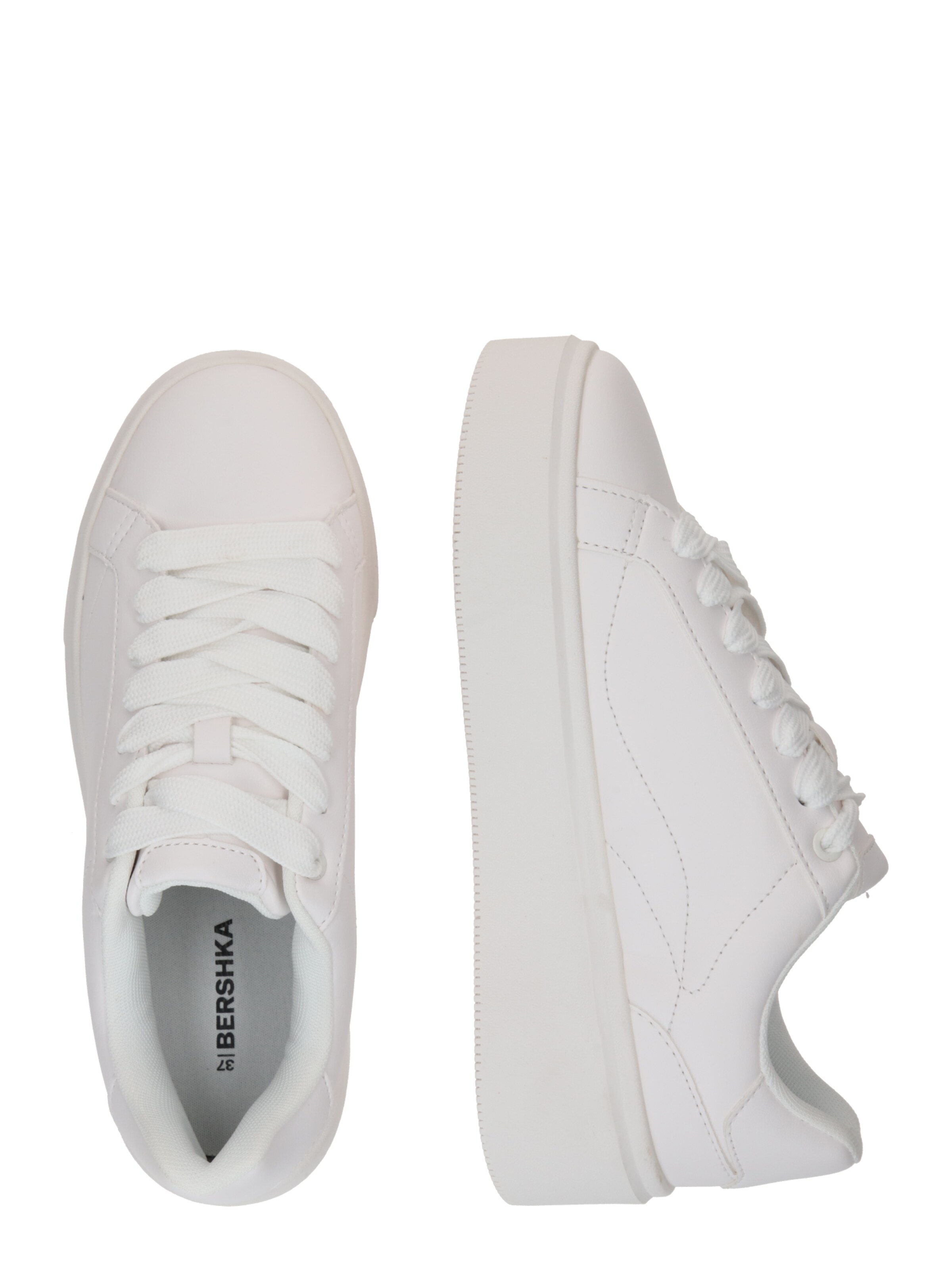 Bershka Platform trainers in White