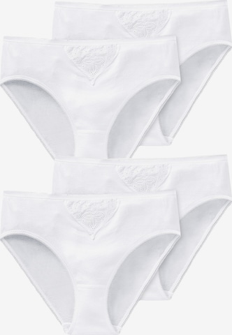SCHIESSER Slip 'Cotton Essentials' in Wit: voorkant