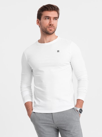 Ombre Shirt in White: front