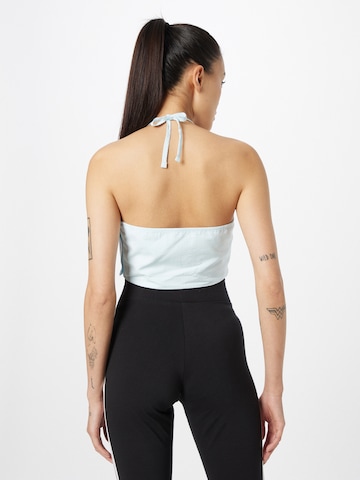 mėlyna ADIDAS ORIGINALS Palaidinė be rankovių 'Adicolor Classics Poplin Halter-Neck'