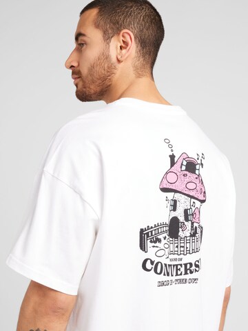 CONVERSE - Camisa 'MUSHROOM COTTAGE' em branco
