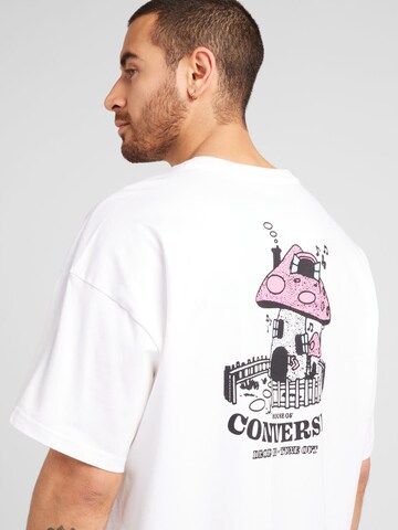 CONVERSE - Camiseta 'MUSHROOM COTTAGE' en blanco